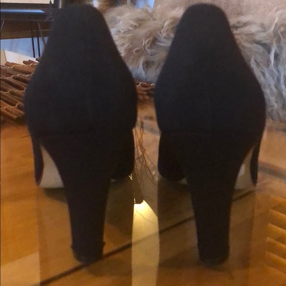 Saks Fifth Avenue Black Neoprene Pump - Picture 6 of 6